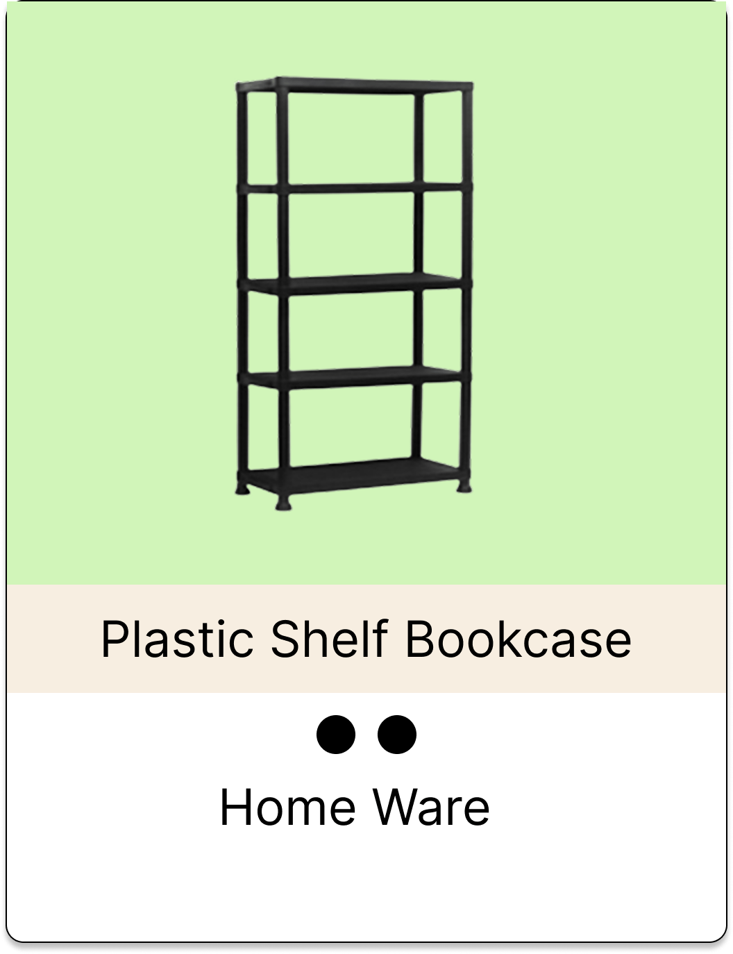 plastic shelf